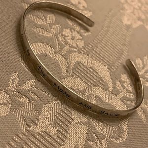 I Love You to the Moon and Back ❤️ Silver Bracelet
